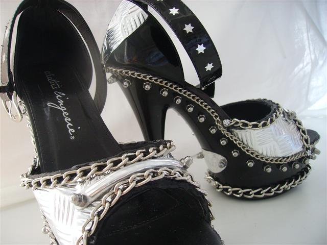 Schuhdesign "Sexy Metal"
