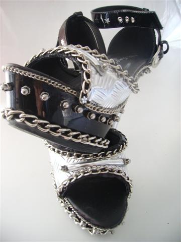 Schuhdesign "Sexy Metal"