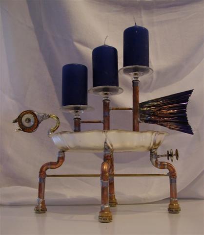 Steam Punk Kerzenleuchte "Nautilus"