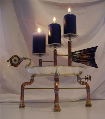 Steam Punk Kerzenleuchte "Nautilus"