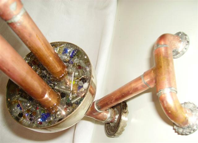 Steam Punk Kerzenleuchte "SPUTNIK"