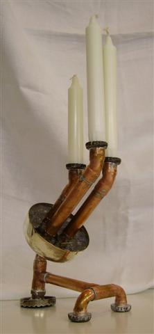 Steam Punk Kerzenleuchte "SPUTNIK"