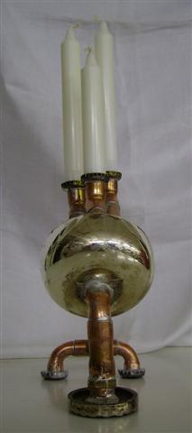 Steam Punk Kerzenleuchte "SPUTNIK"