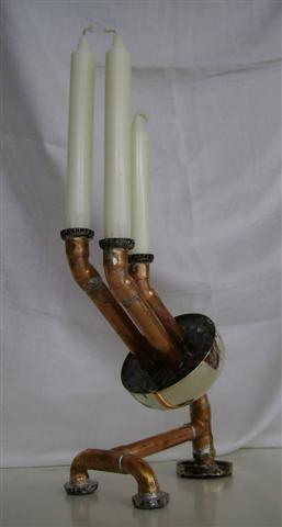 Steam Punk Kerzenleuchte "SPUTNIK"