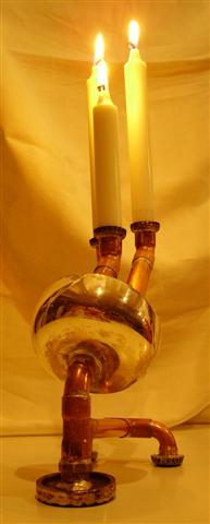Steam Punk Kerzenleuchte "SPUTNIK"