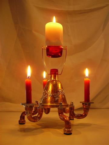 Steam Punk Kerzenleuchte "STARDUST"