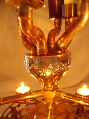 Steam Punk Kerzenleuchte "TRIPTYCHON"